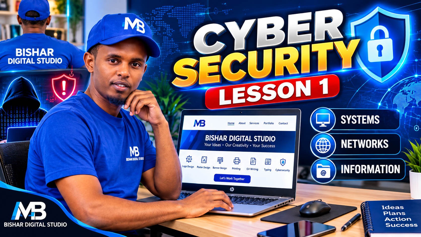 Cybersecurity Lesson 1 by Bishar Digital Studio